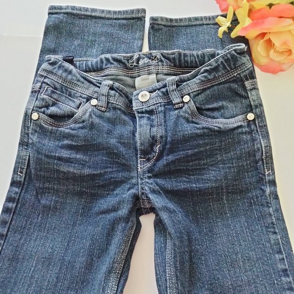 Levi's Girls Straight Leg Size 10 Bling - Picture 1 of 8
